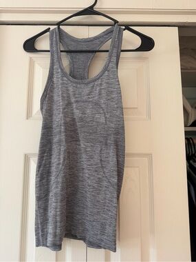 lululemon athletica Gray Racerback Seamless Tank